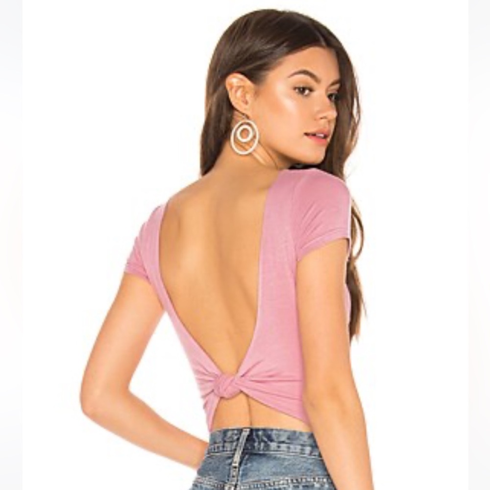 NWOT Superdown Sonia Twist Back Bodysuit
